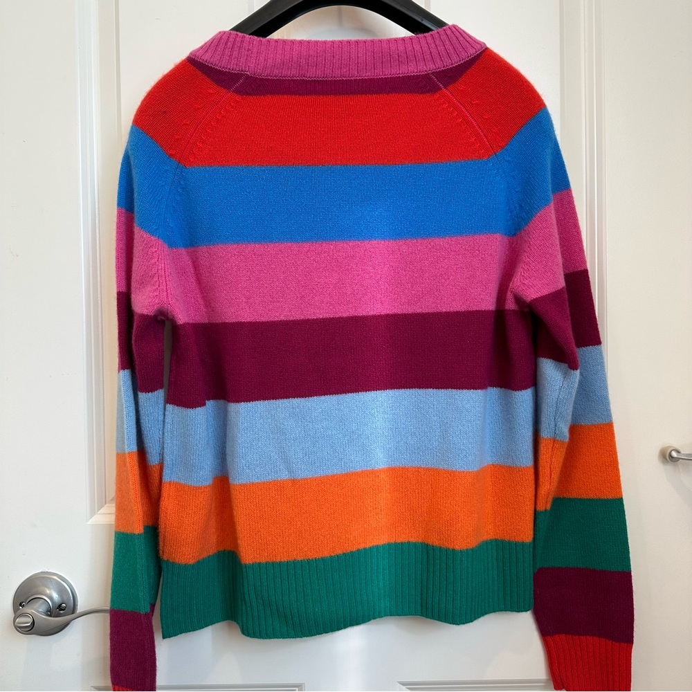 SOLD ! Retail$560 MaxMara Weekend Striped 100% Cashmere Knit Sweater Small NWT - Picture 12 of 16